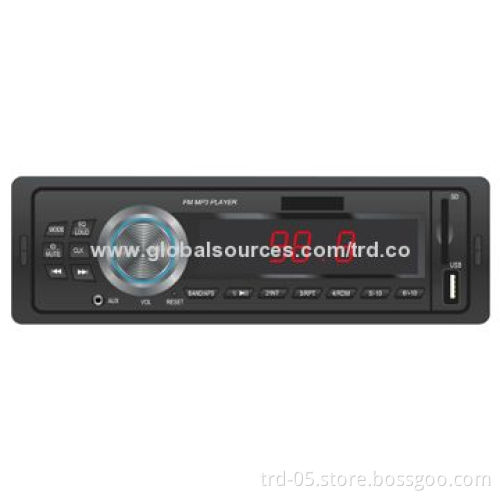 Car MP3 Player with LED Display, AM/FM Radio Functions, Supports Bluetooth and RDS with USB/SD/MMCNew